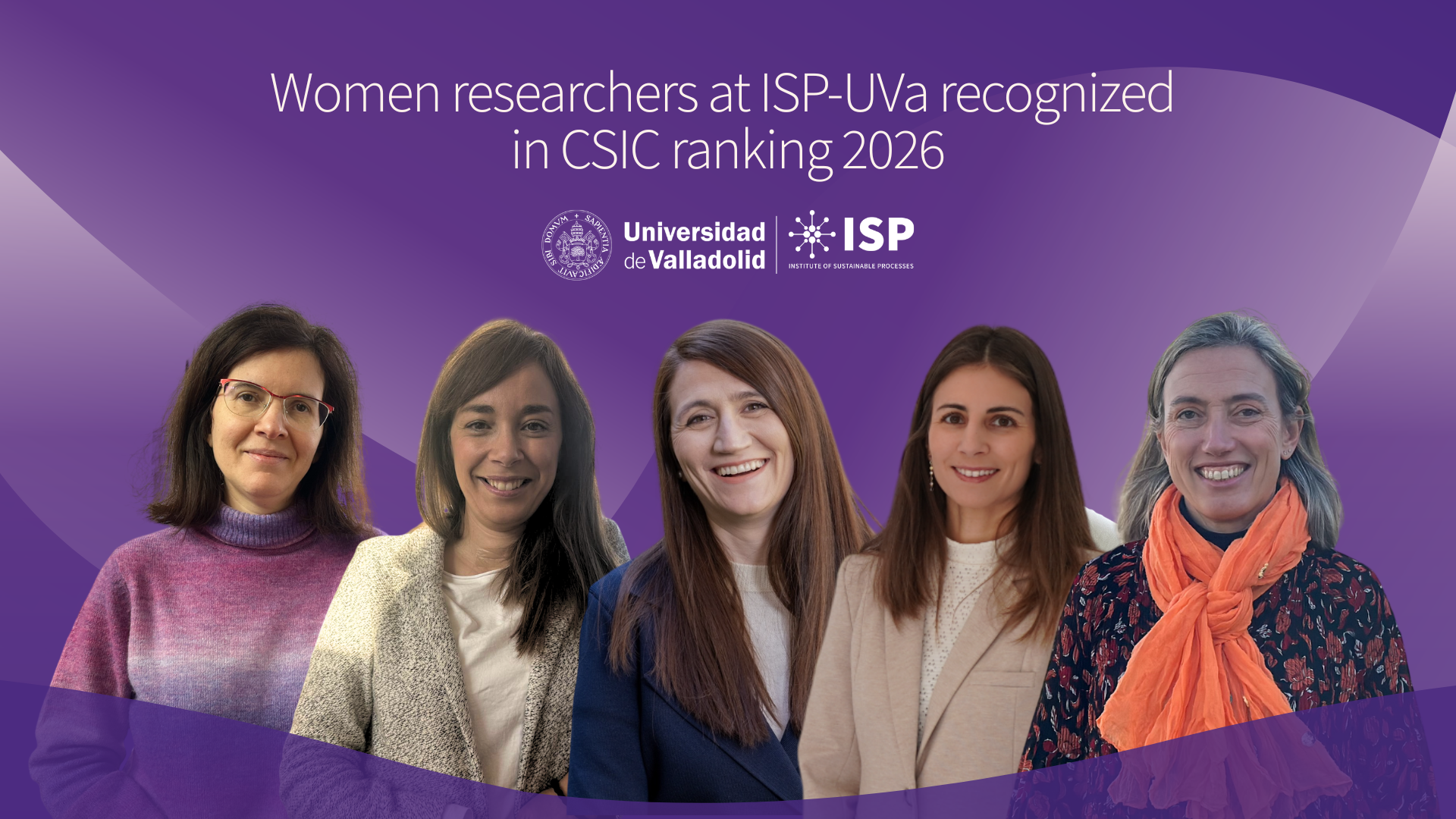 (SPA) Investigadoras del ISP-UVA (de izquierda a derecha): / (ENG) ISP-UVA researchers (from left to right): Mónica Coca, Cristina González, María Molinos, Raquel Lebrero and Laura Palacio.